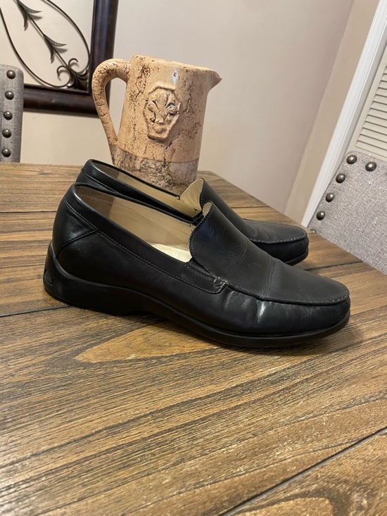 Neil M Rome Black Leather Comfort Loafer Size 12 EEE Extra Wide Slip On Shoes main image 5
